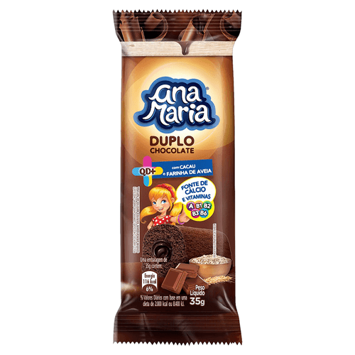Bolinho Ana Maria Duplo Chocolate QD+ com 35g