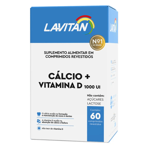 Lavitan Calcio D+ 1000UI Com 60 Comprimidos