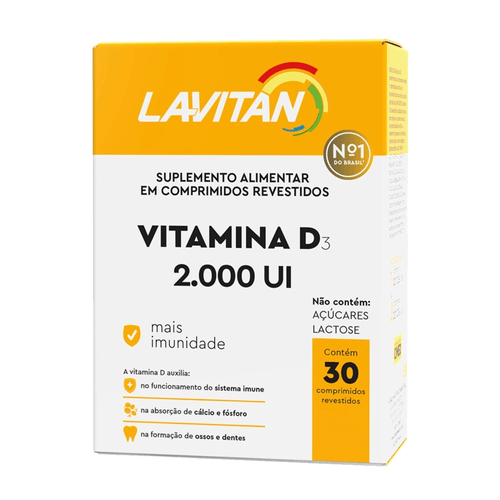 Lavitan Vitamina D 2.000UI Com 30 Capsulas
