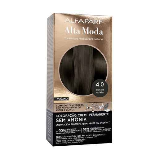 Tintura Creme sem Amônia Altamoda 4.0 Castanho Kit