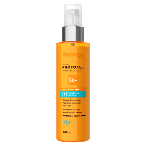 Protetor Capilar Hidratante KPF 50+ Dermage Photoage Spray 120ml