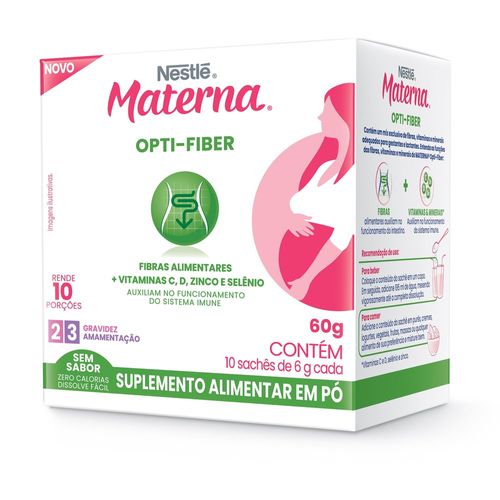Materna Opti-Fiber com 10 Sachês de 6g
