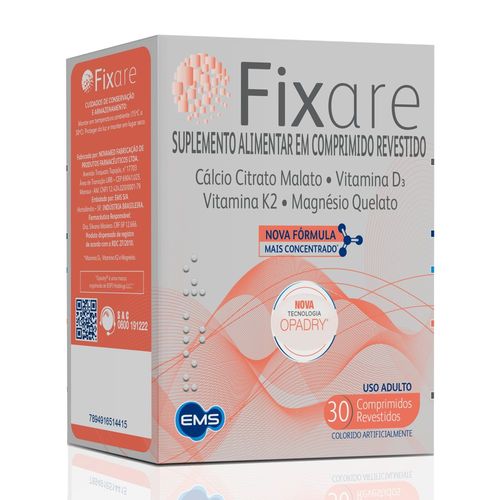 Fixare com 30 comprimidos