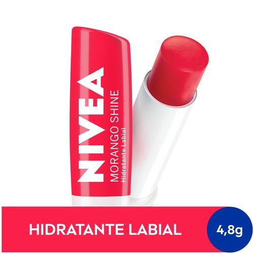 Nivea Hidratante Labial Morango Shine 4,8 g