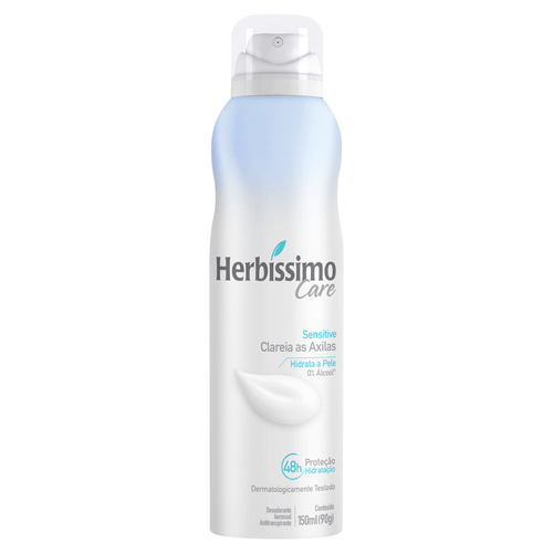 Desodorante Aerossol Sensitive Herbíssimo Care 150ml Spray