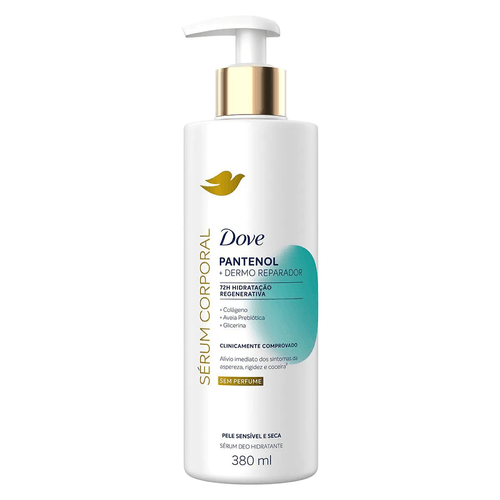 Sérum Corporal Dove Pantenol + Dermo Reparador 380ml