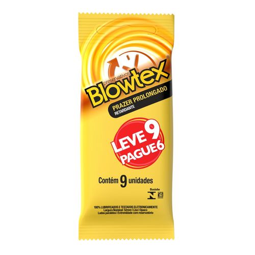 Preservativo Blowtex Prazer Prolongado Leve 9 Pague 6