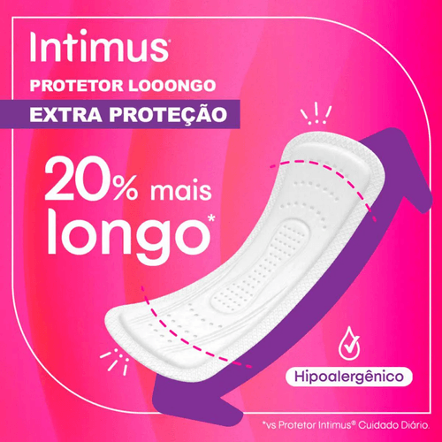 Protetor Diário Intimus Extra Longo com 48 Unidades
