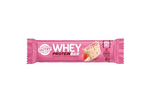 Barra de Proteína Nutry Whey Morango 40g