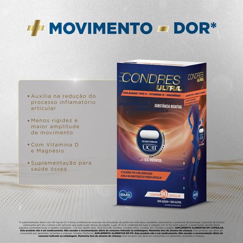 Condres Ultra UC-II com 90 Cápsulas