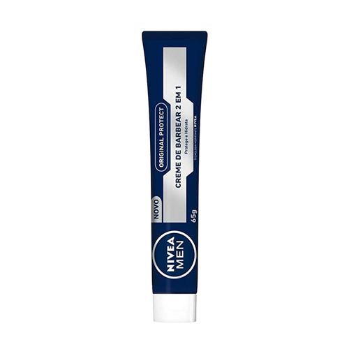Creme de Barbear 2 Em 1 Nivea Original Protect 65g