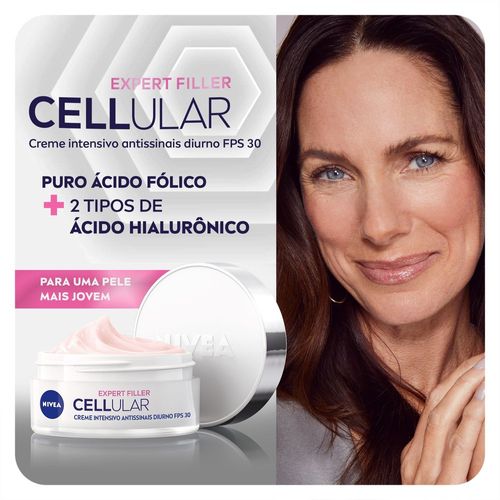 Nivea Creme Facial Antissinais Cellular Filler Dia FPS 30 49g