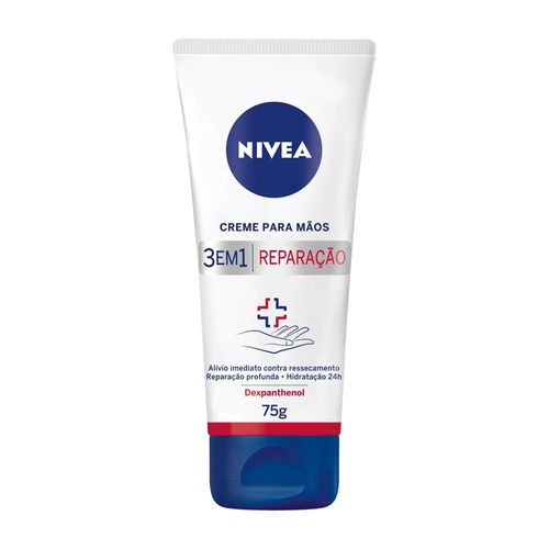Creme Para Mãos Nivea 3 em 1 Reparação 75g