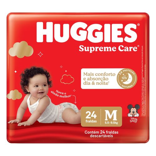 Fralda Huggies Disney Supreme Care M Com 24 Unidades