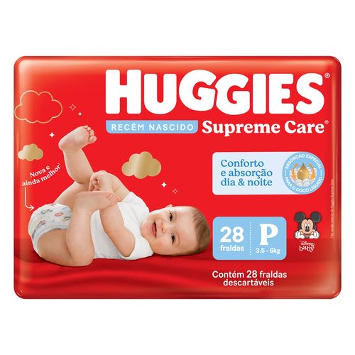 Fralda Huggies Disney Supreme Care P Com 28 Unidades