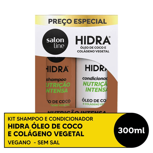 Kit Shampoo + Condicionador Salon Line Hidra Coco 300ml