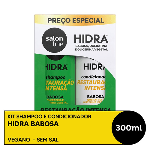 Kit Shampoo + Condicionador Salon Line Hidra Babosa 300ml