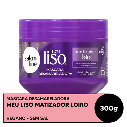 Máscara Salon Line Meu Liso Matizadora Loiro 300g