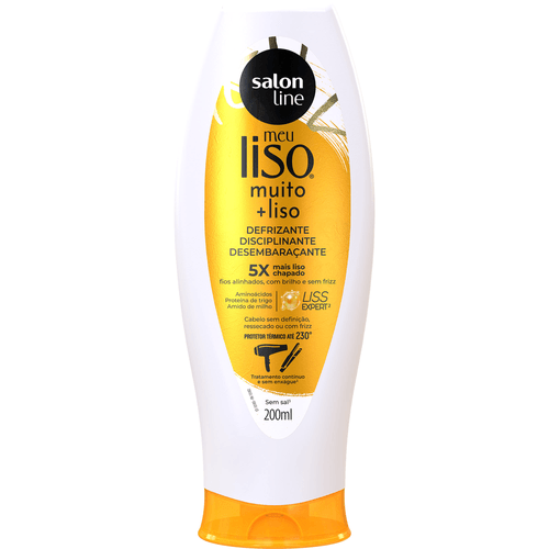 Defrizante Protetor Térmico Salon Line Meu Liso Muito + Liso 200ml