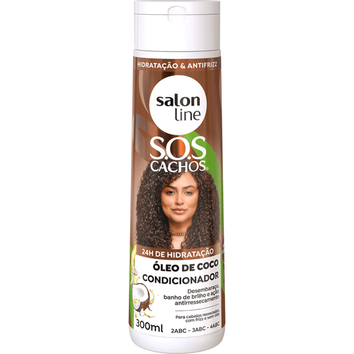 Condicionador Salon Line SOS Cachos Óleo de Coco Hidratação Absoluta 300ml