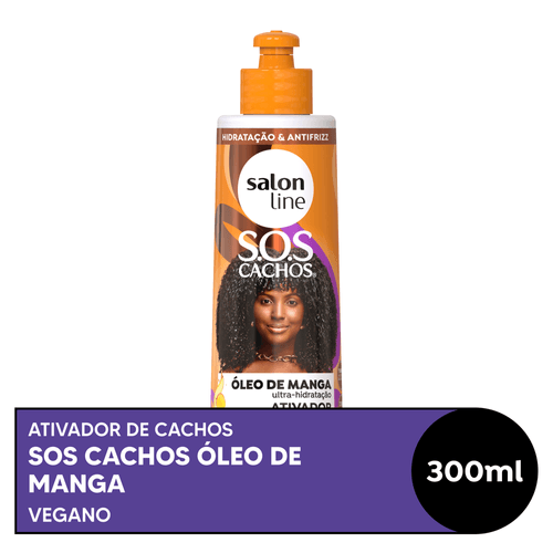 Ativador de Cachos Salon Line SOS Cachos Óleo de Manga 300ml