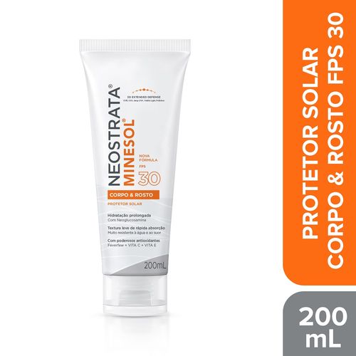 Protetor Solar NeoStrata Minesol Rosto & Corpo FPS 30 200ml
