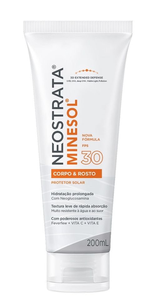 Protetor Solar NeoStrata Minesol Rosto & Corpo FPS 30 200ml
