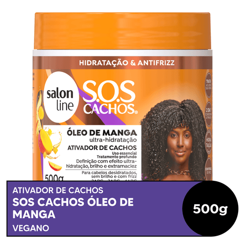 Ativador de Cachos Salon Line SOS Cachos Óleo de Manga 500g