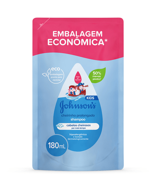 Shampoo Johnson's Baby Cheirinho Prolongado Refil 180ml