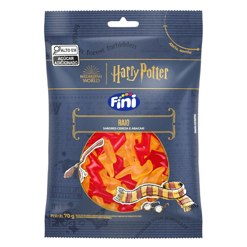 Bala Fini Raio Harry Potter Com 70g