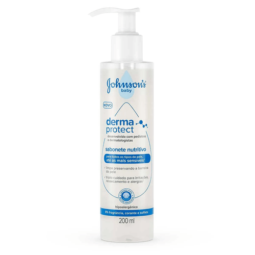 Sabonete Líquido Johnson's Baby Derma Protect 200ml