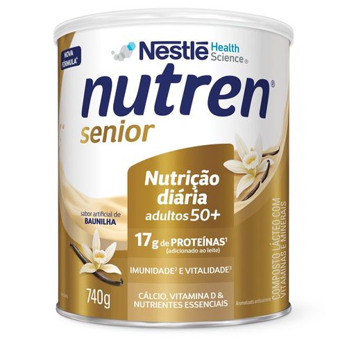 Complemento Alimentar Nutren Senior Pó Baunilha Lata 740g
