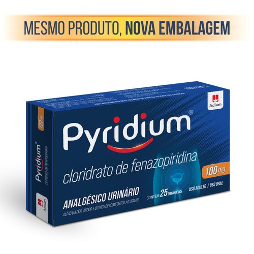 Pyridium 100mg com 25 Drágeas