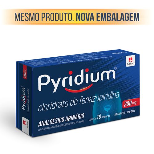 Pyridium 200mg com 18 Drágeas