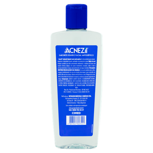 Acnezil Sabonete Liquido Facial 200ml