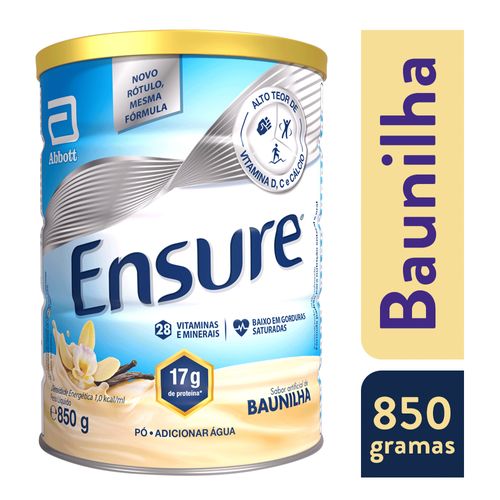 Suplemento Nutricional Ensure Pó Baunilha 850g