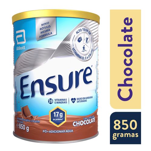 Suplemento Nutricional Ensure Pó Chocolate 850g