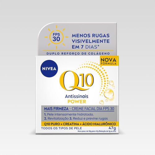Nivea Creme Facial Antissinais Q10 Power Dia FPS 30 50g
