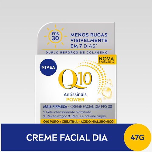 Nivea Creme Facial Antissinais Q10 Power Dia FPS 30 50g