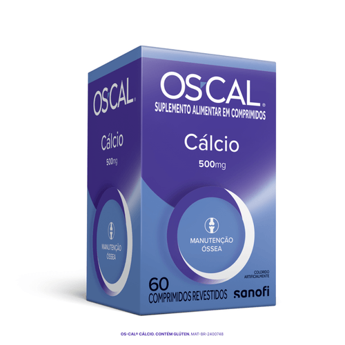 OS-CAL Calcio 500mg com 60 Comprimidos Sanofi