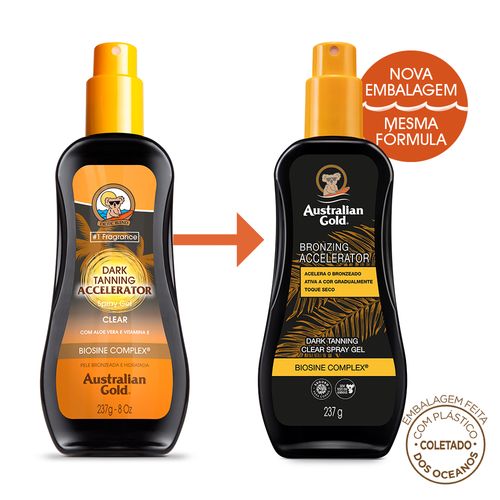 Bronzeador Australian Gold Accelerator Clear Spray Gel 125g