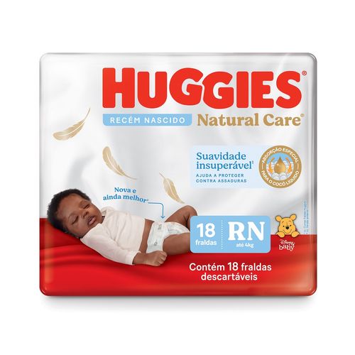 Fralda Huggies Disney Natural Care RN Com18 Unidades