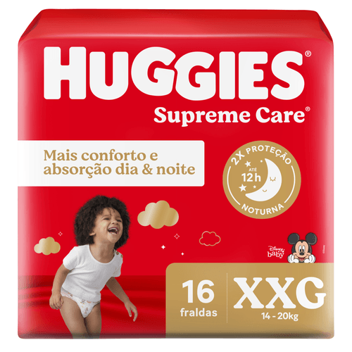 Fralda Huggies Disney Supreme Care XXG Com 16 Unidades