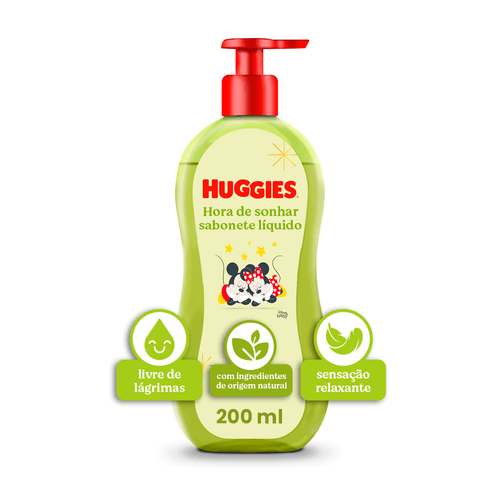 Sabonete Líquido Huggies Disney Camomila 200ml