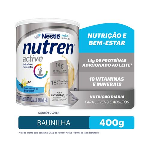Complemento Alimentar Nutren Active Baunilha 400g