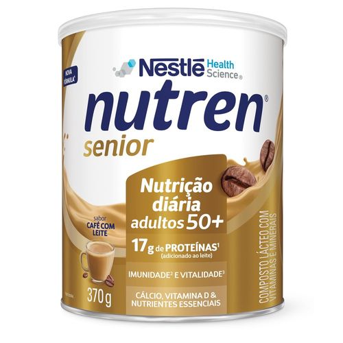 Complemento Alimentar Nutren Senior Pó Café com Leite Lata 370g