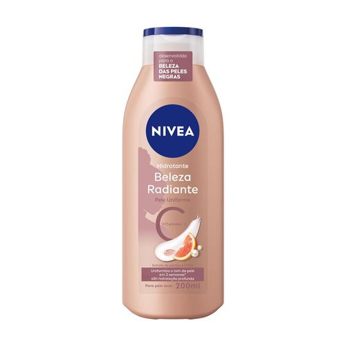 Hidratante Corporal Nivea Beleza Radiante Pele Uniforme 200ml