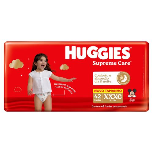 Fralda Huggies Disney Supreme Care XXXL com 42 Unidades