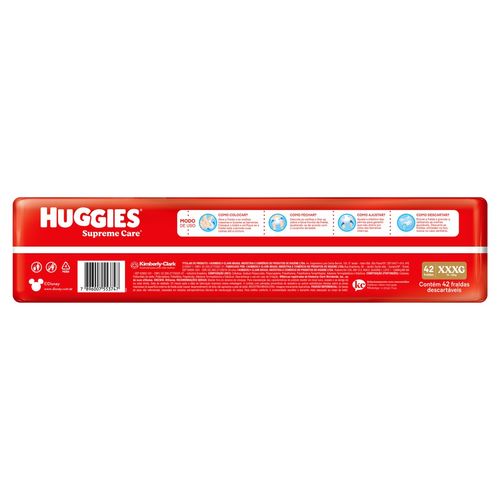 Fralda Huggies Disney Supreme Care XXXL com 42 Unidades