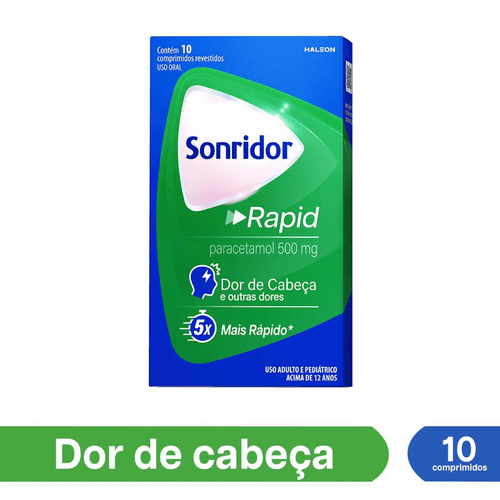 Sonridor Rapid Paracetamol 500mg com 10 Comprimidos